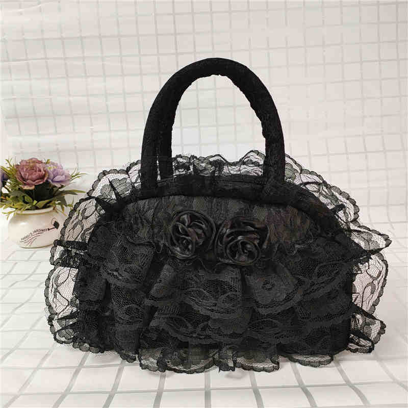Retro Lace Roses Bag