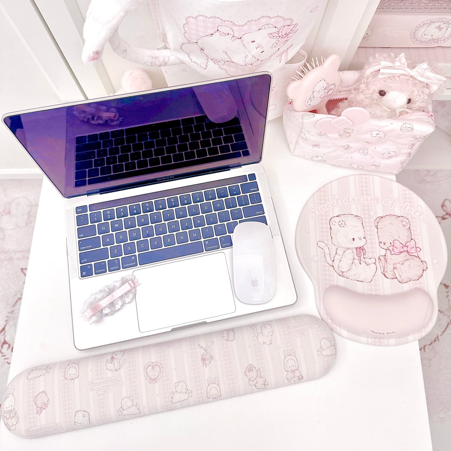 kawaii wrist mouse pad