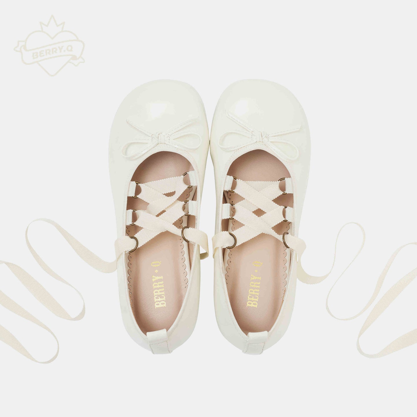Detachable Strap Bow Ballet Shoes