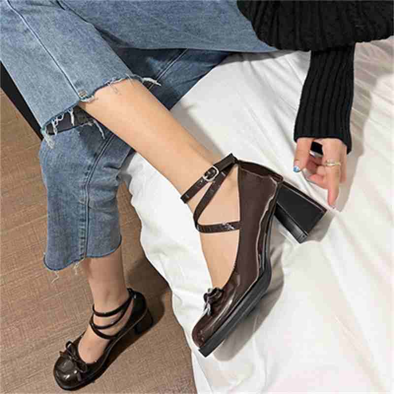 French Retro Mary Jane Shoes