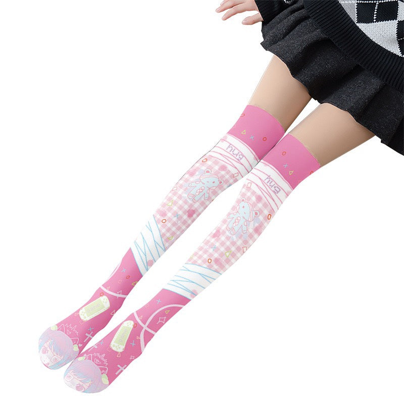 Black Sweet Anime Socks