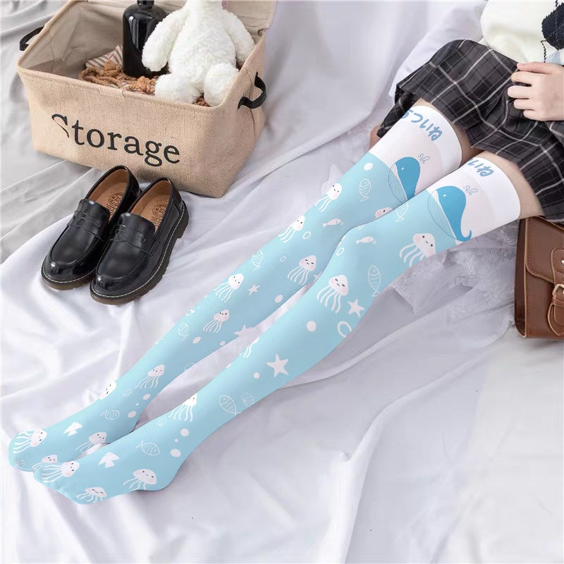 Black Sweet Anime Socks