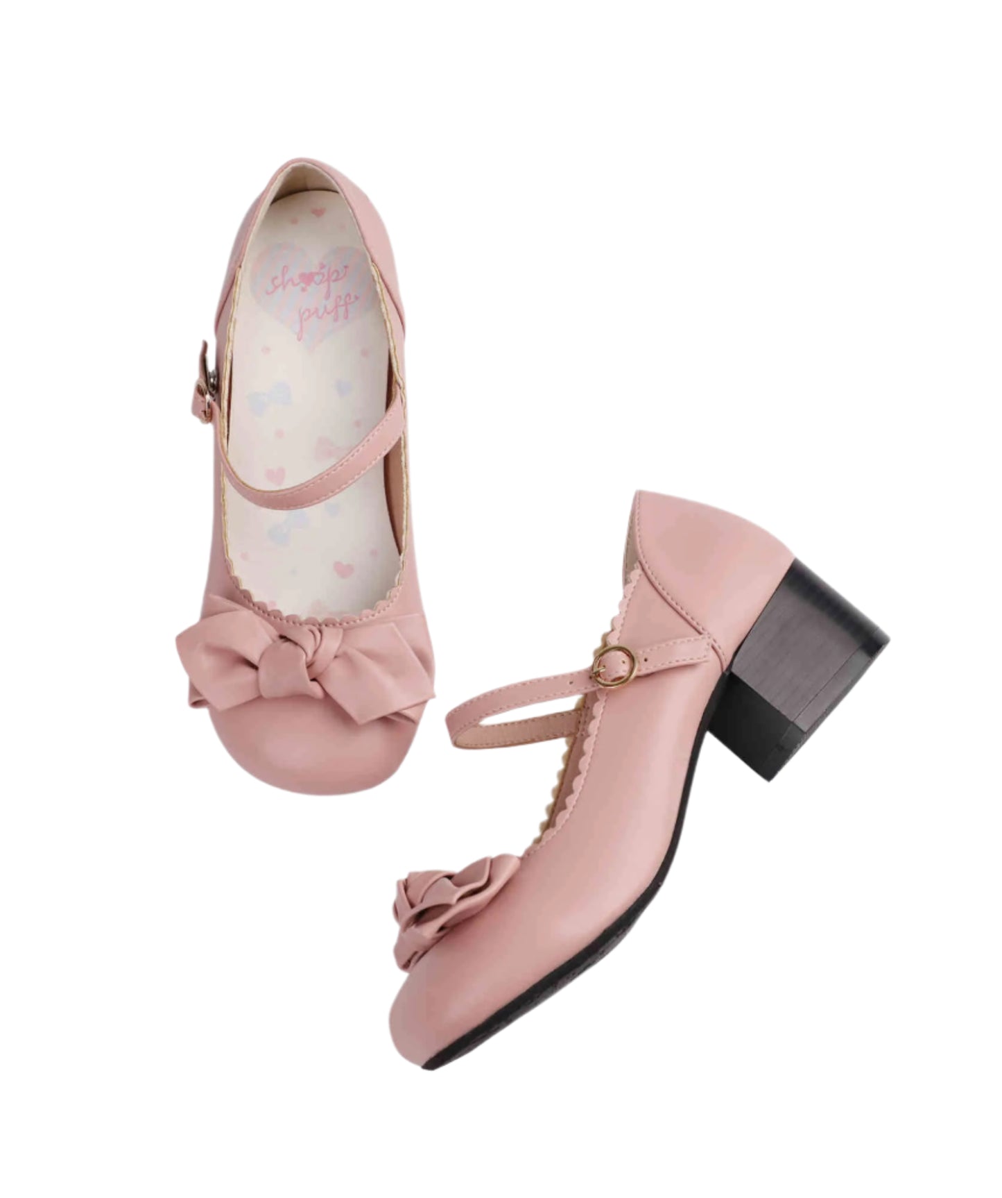 Preppy Bows Cute Leather Shoes