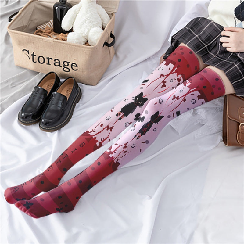 Black Sweet Anime Socks