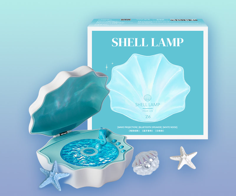 Water ripple shell projection bluetooth audio speaker