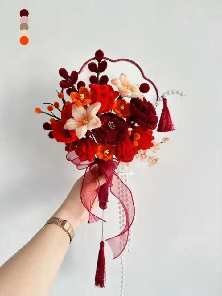 handmade Twisting stick flowers bouquet