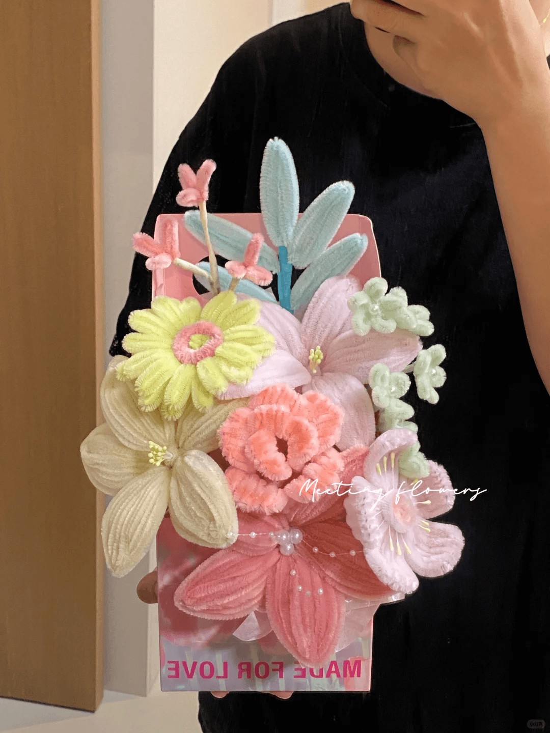 handmade Twisting stick flower box