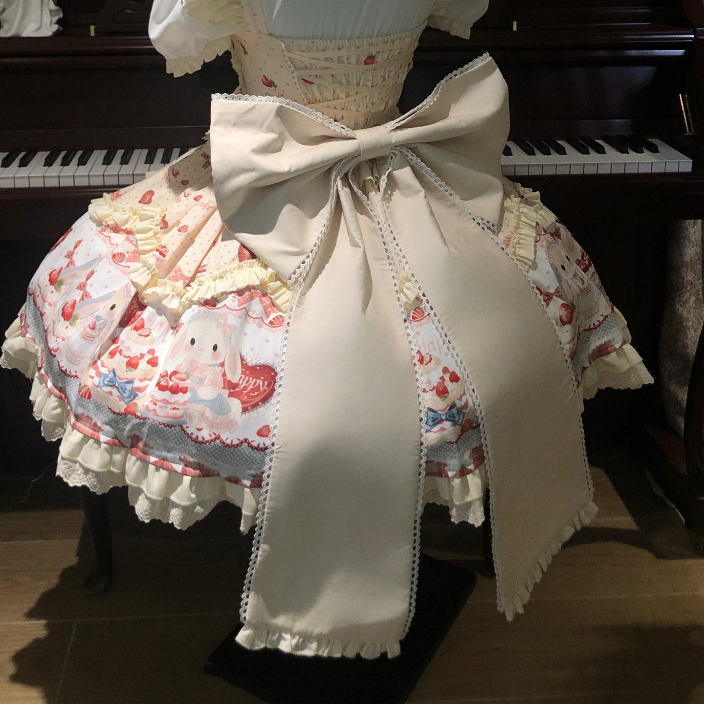 Sweetheart Dreamland lolita Blue Cute Rabbit Cake dress