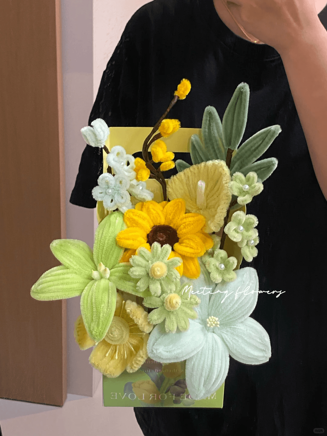 handmade Twisting stick flower box