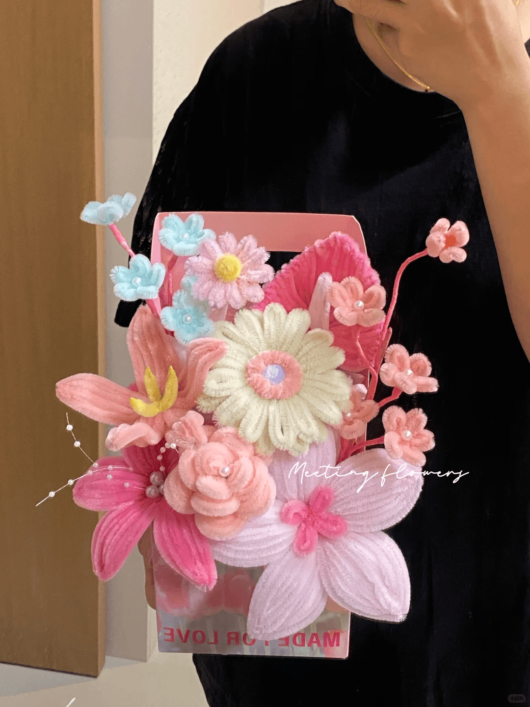 handmade Twisting stick flower box