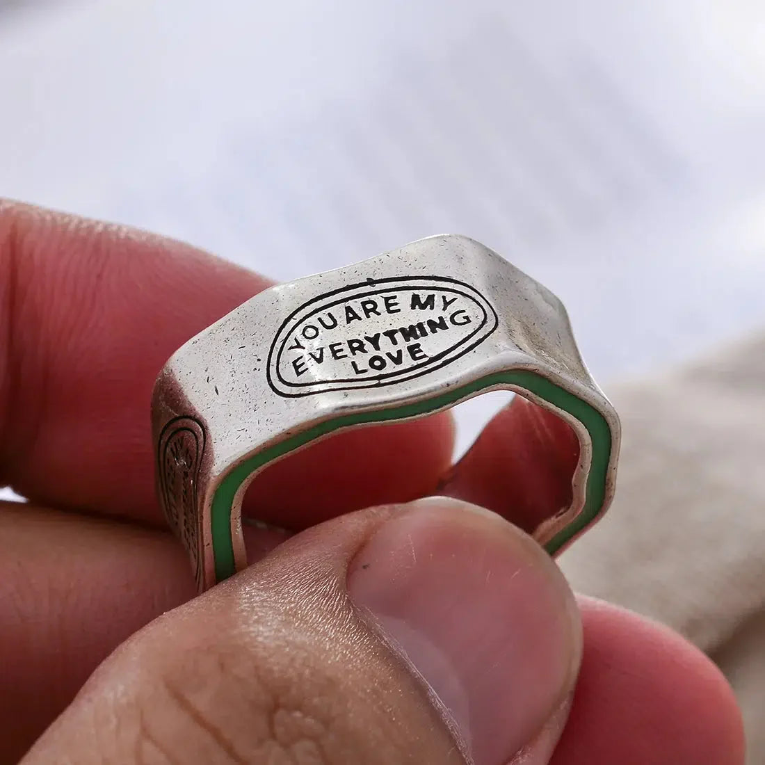 You Are My Everything Ring Silver
