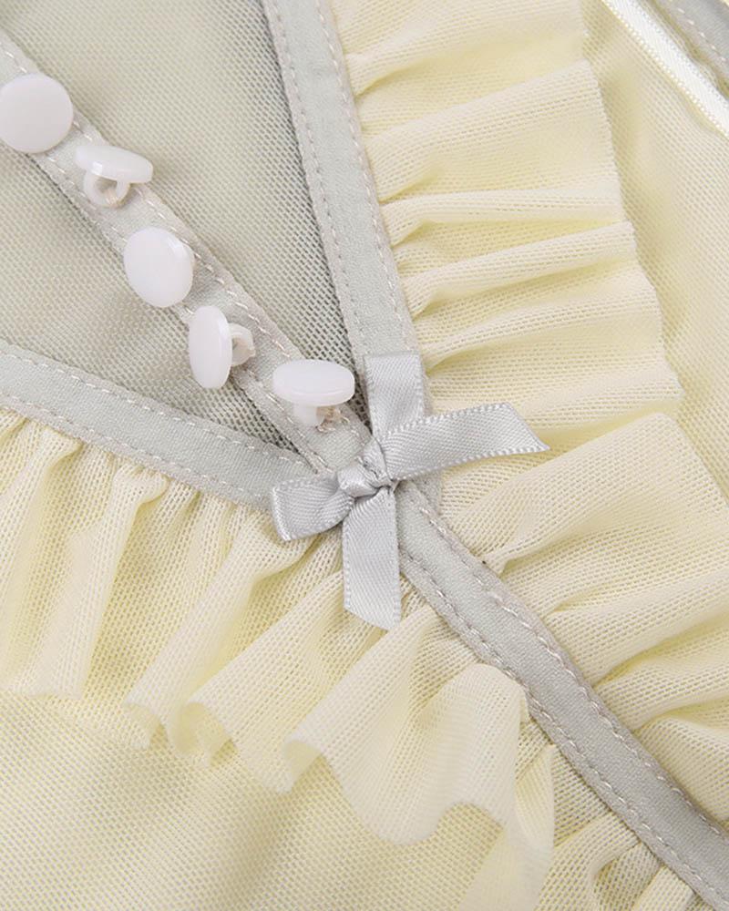 Maya Dreams Corset Coquette Top