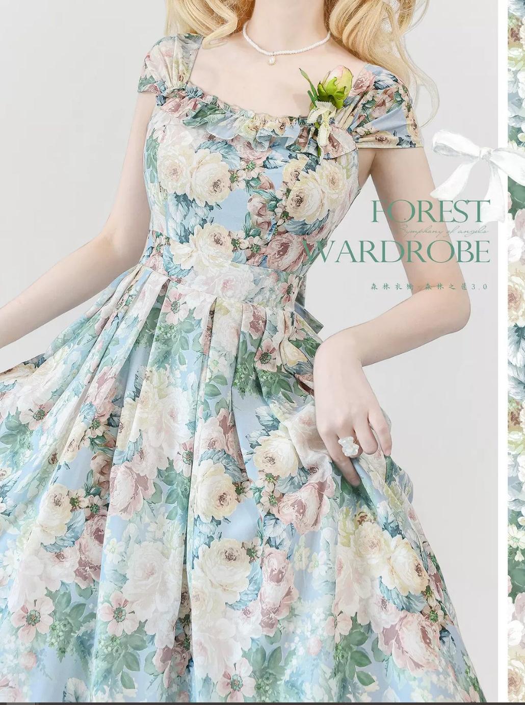 Vintage Lolita JSK Dress Summer Thin Dress