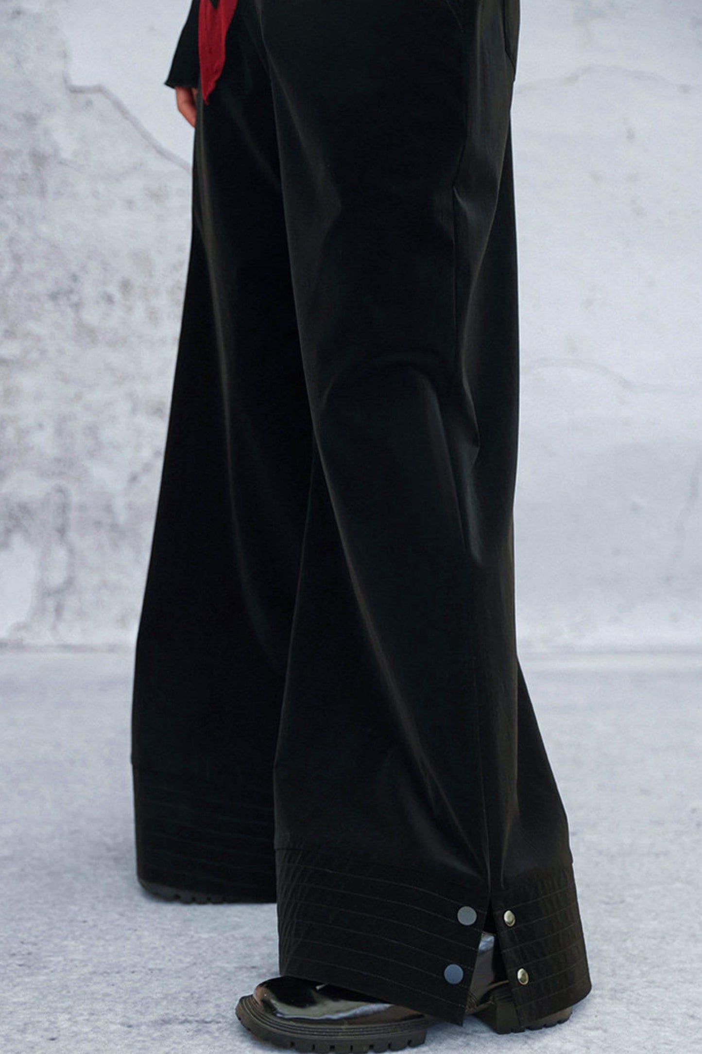 High Waist PU Coated Pants