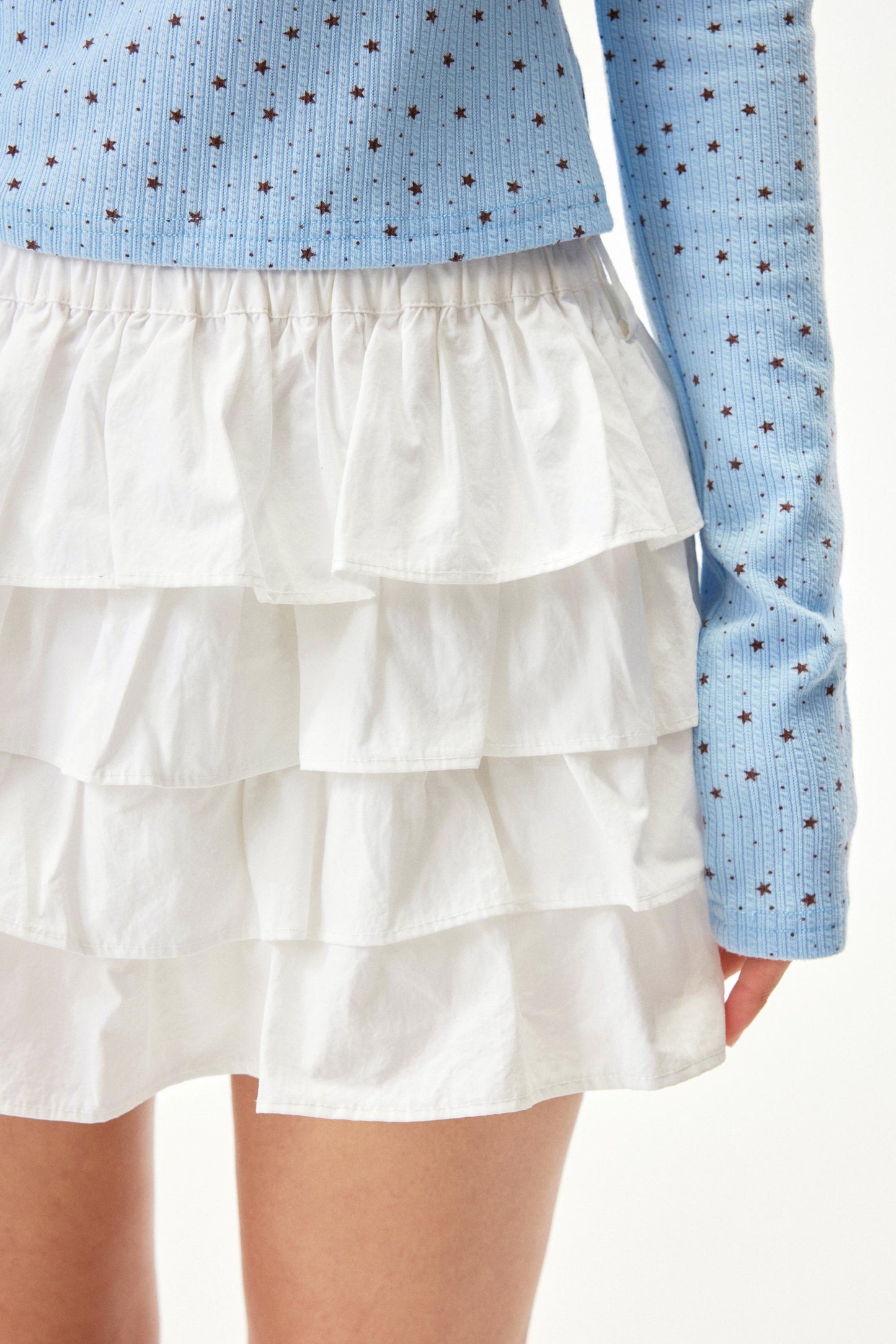 Ballet white A-line skirt