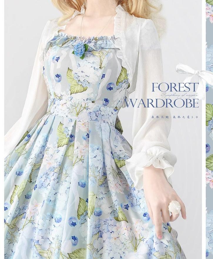 Vintage Lolita JSK Dress Summer Thin Dress