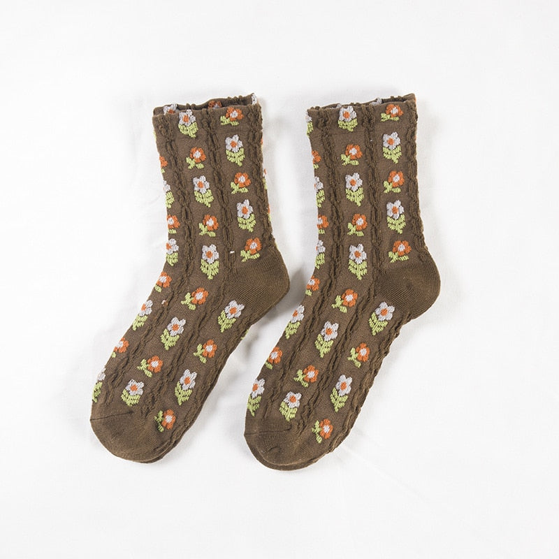 Cozy Cottage Socks 7 One Size