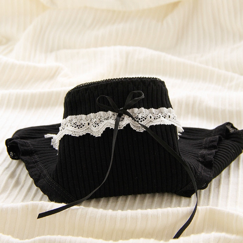 Black Cotton Plaid Undies A