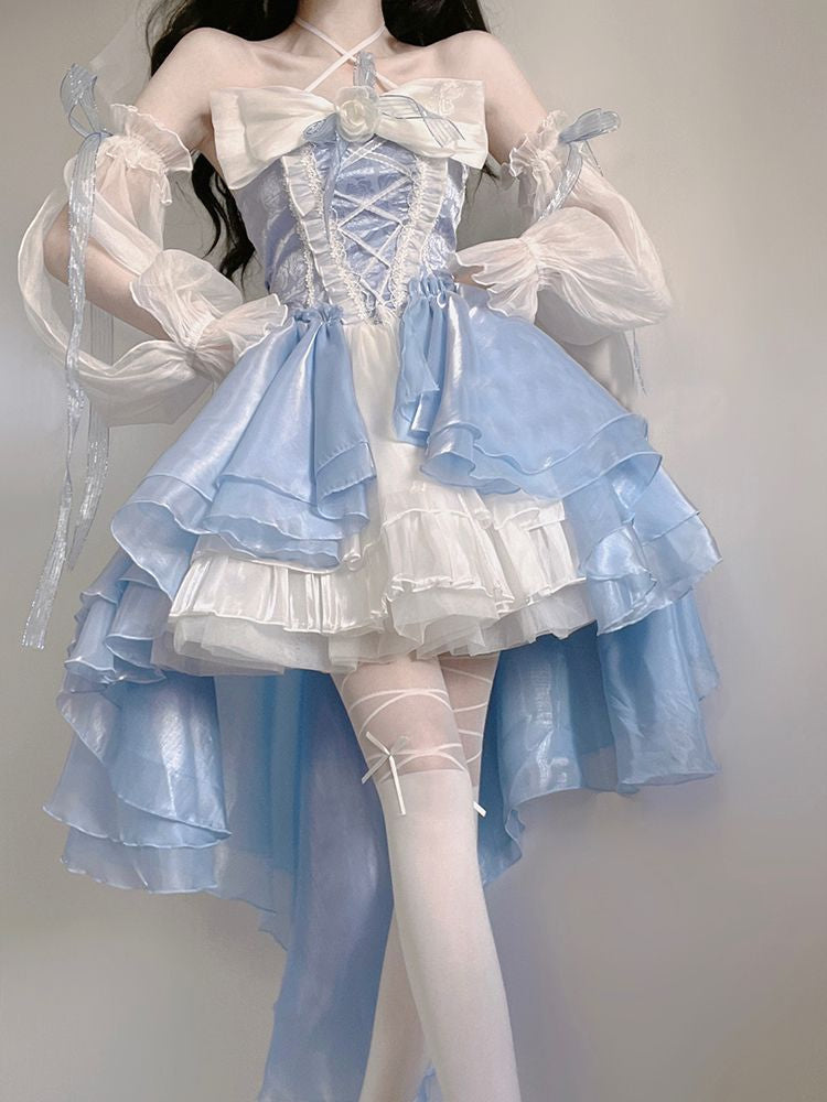 Blue Fairy Princess Dress Blue