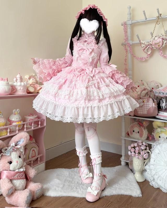 Wedding Lolita JSK Bridal Lolita Dress Pink JSK only