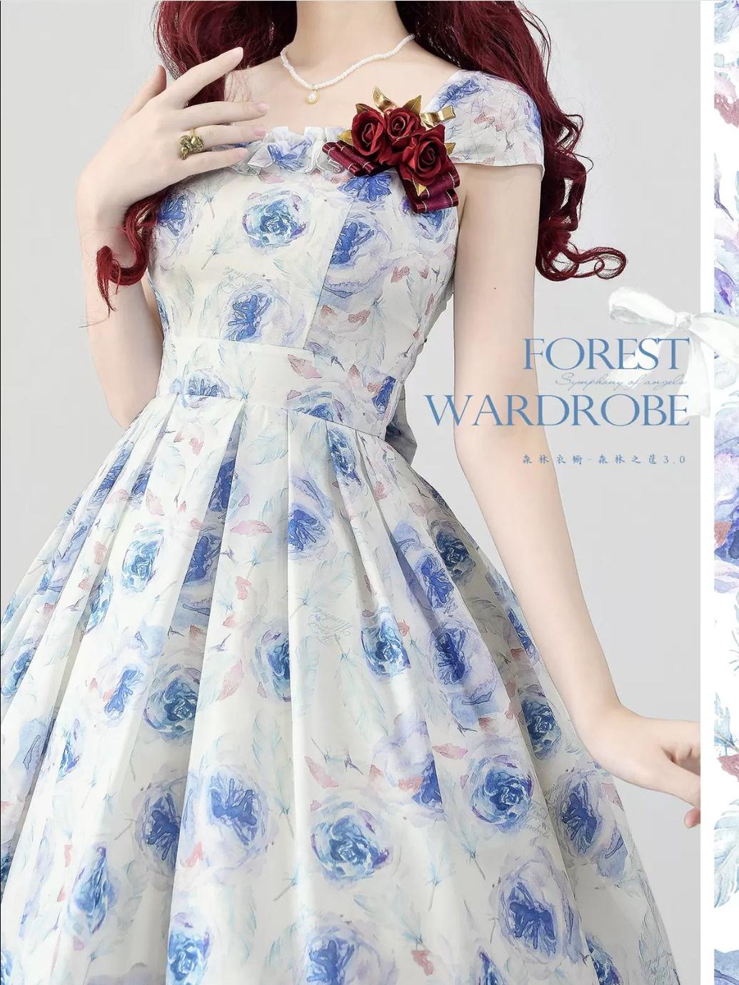Vintage Lolita JSK Dress Summer Thin Dress