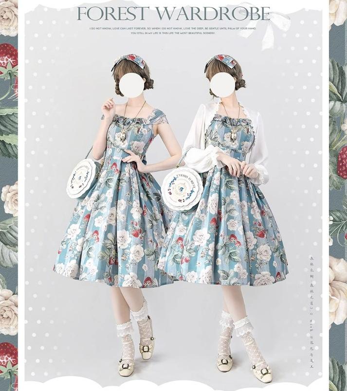 Vintage Lolita JSK Dress Summer Thin Dress