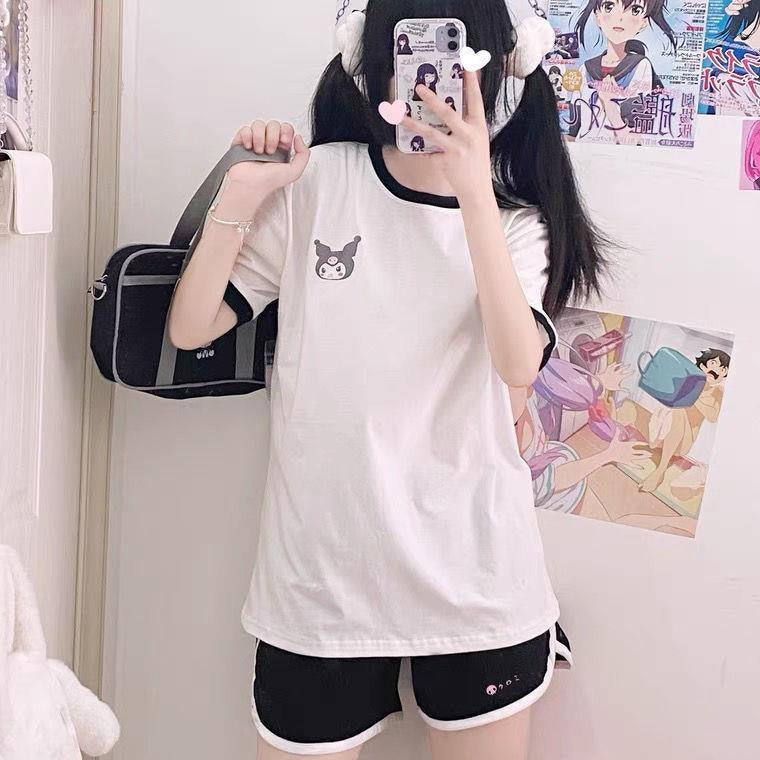 Kawaii Friends Activewear Set Black Set