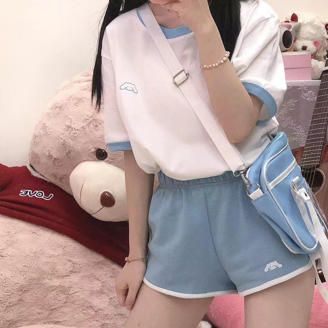 Kawaii Friends Activewear Set Blue Set