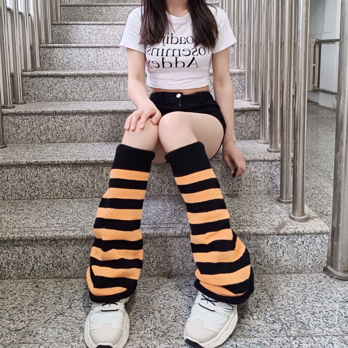 Classic Striped Leg Warmers A