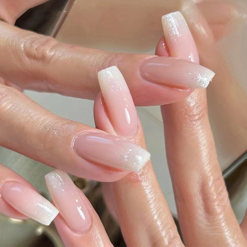 Clear Neutral Tone Press On Nails