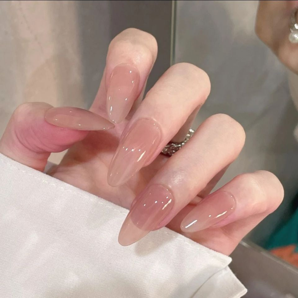 Clear Neutral Tone Press On Nails