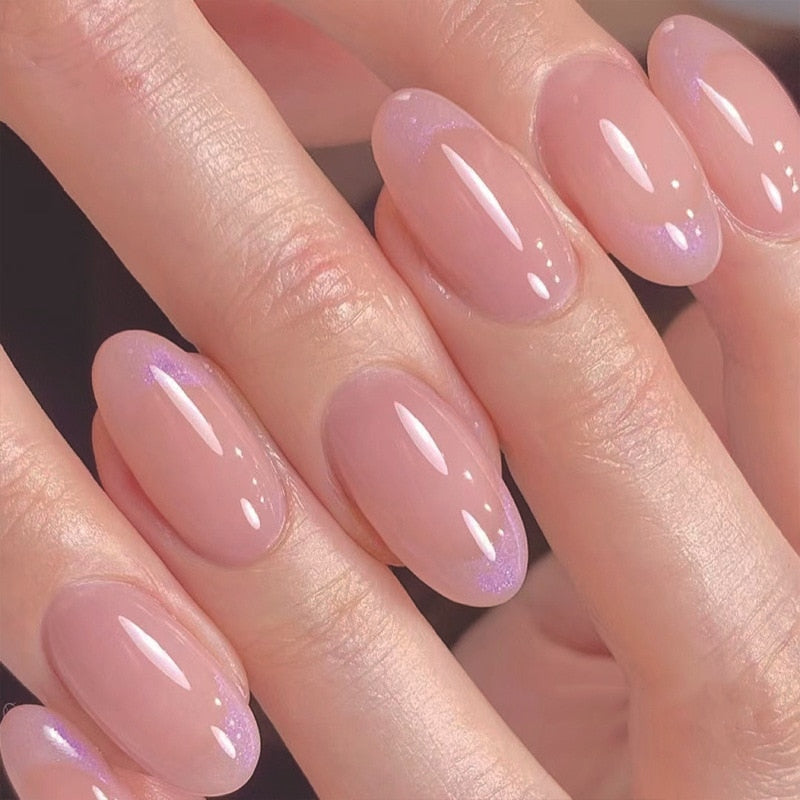 Clear Neutral Tone Press On Nails