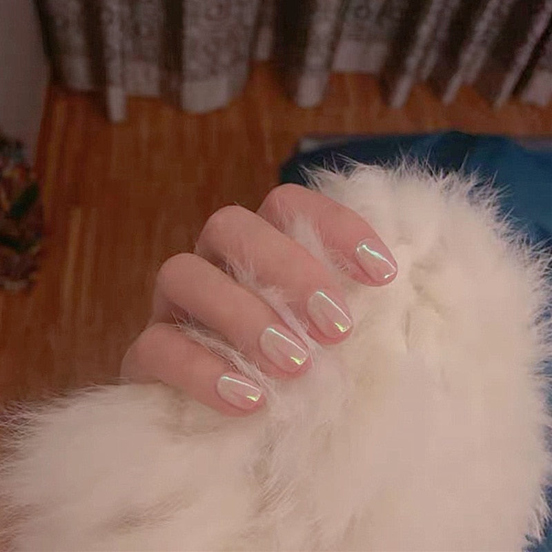 Clear Neutral Tone Press On Nails