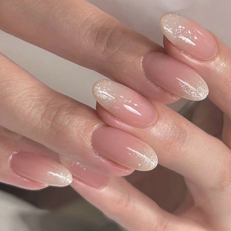Clear Neutral Tone Press On Nails