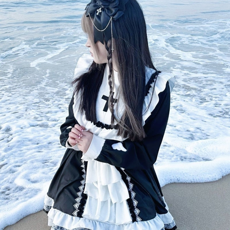 Courting The Priest Ruffled Dress L