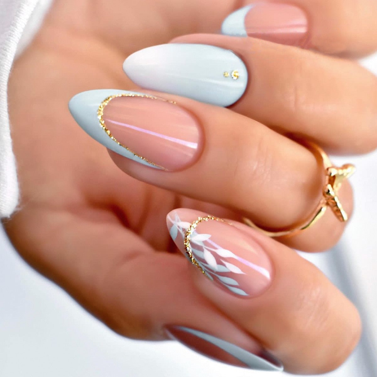 Spring Floral Press On Nails