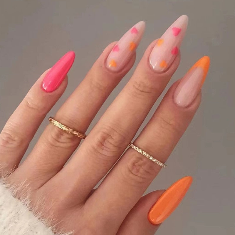 Spring Floral Press On Nails