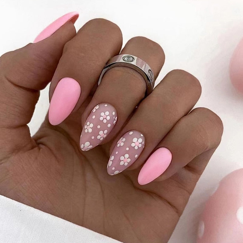 Spring Floral Press On Nails