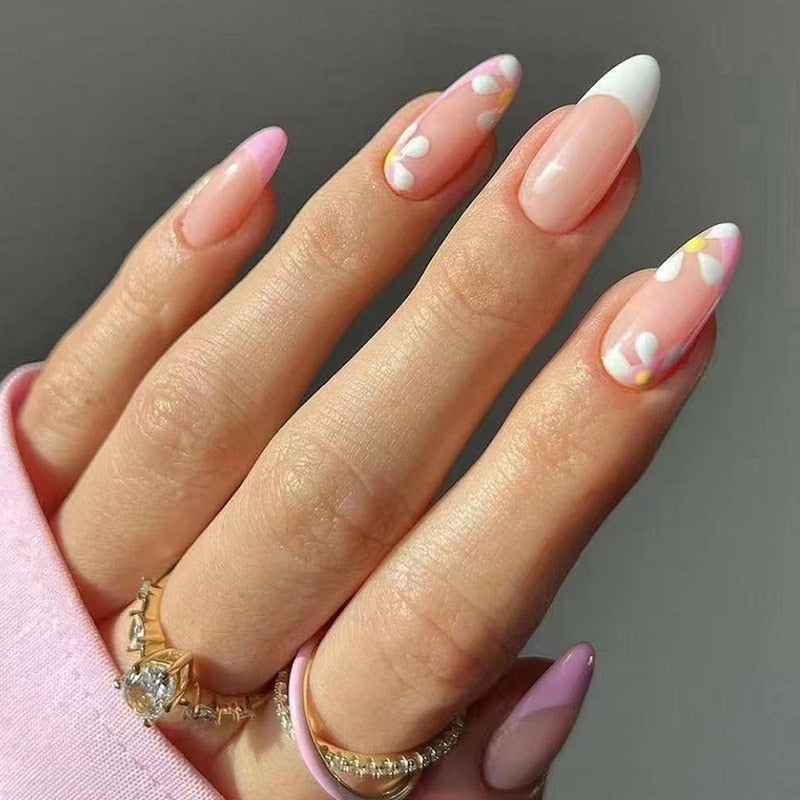 Spring Floral Press On Nails