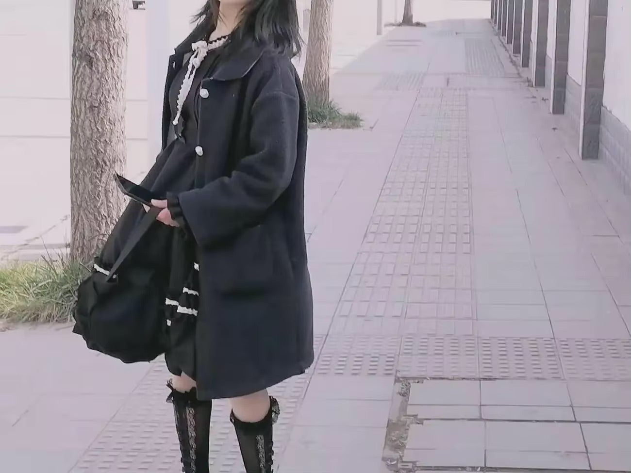 Dark Academia Black Dress