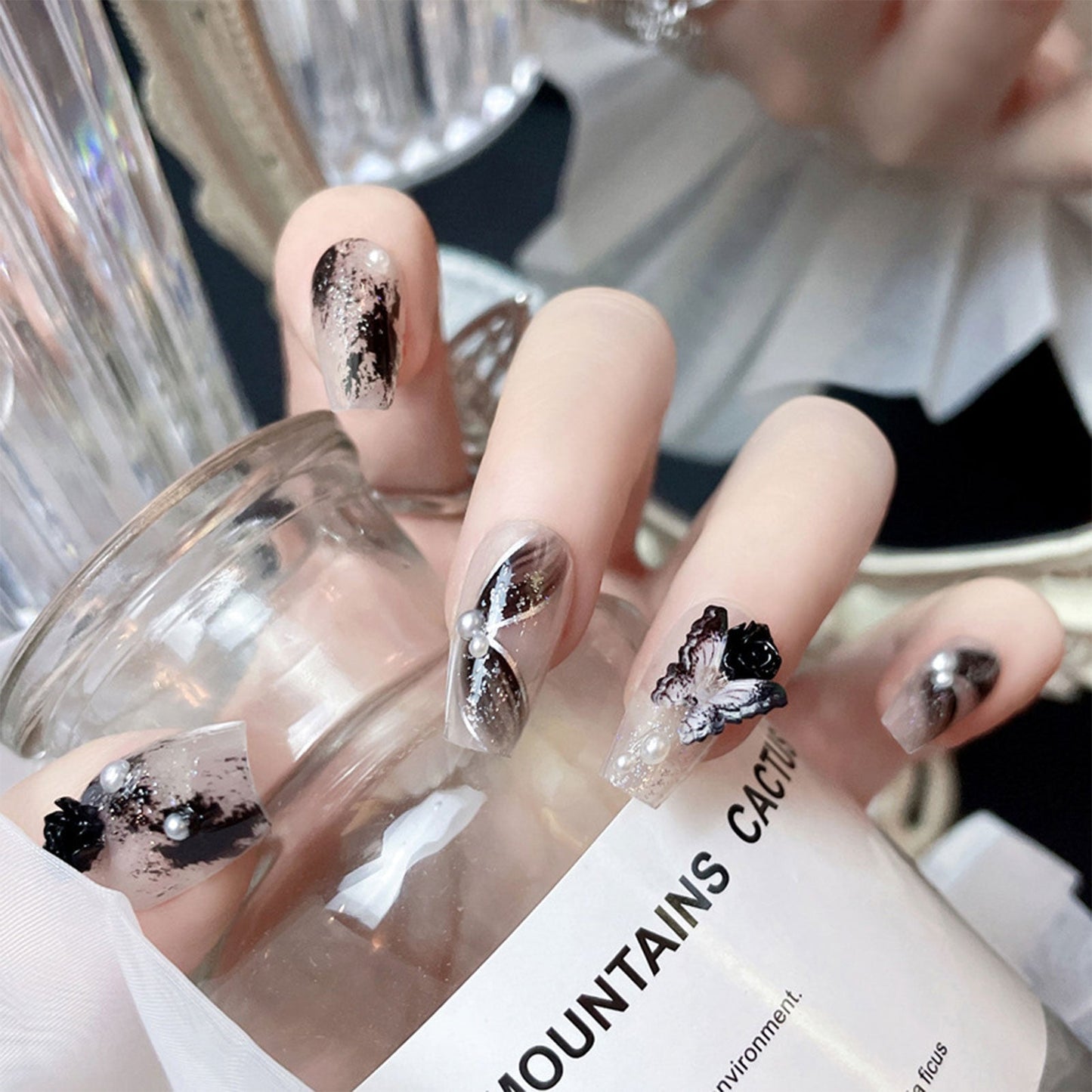 Dark Gothic Press On Nails