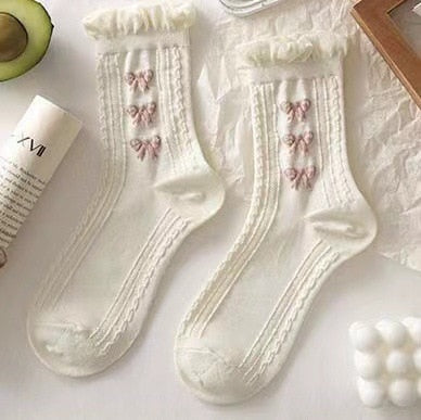 Dollette Floral Lace Socks