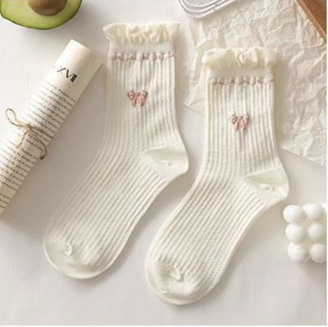 Dollette Floral Lace Socks