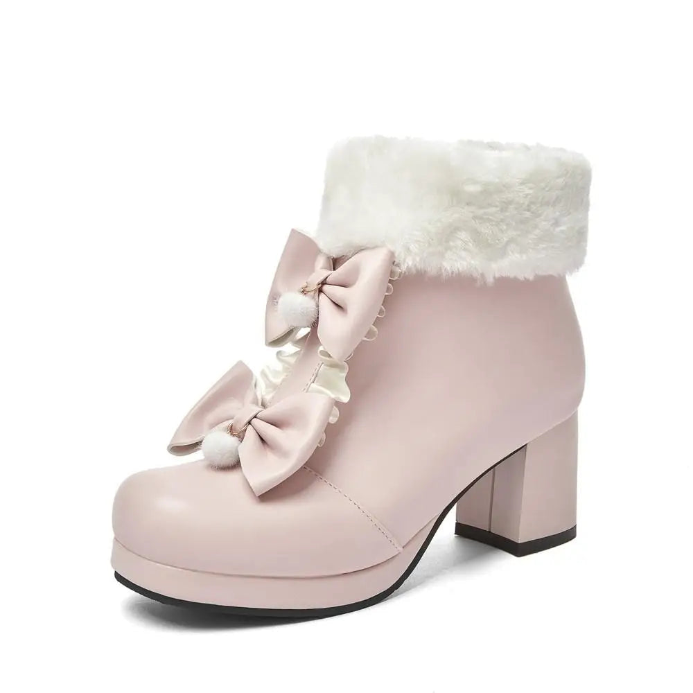 Dollette Winter Booties Pink
