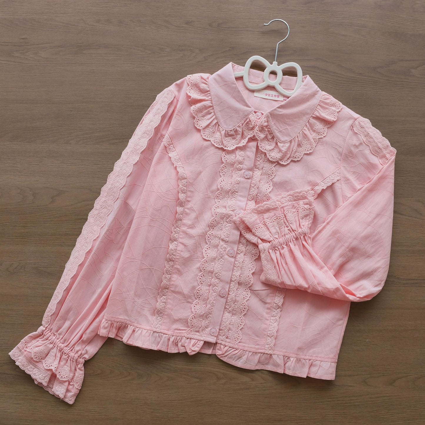 Kawaii Lolita Blouse Soft Girl Bubble Puff Sleeve