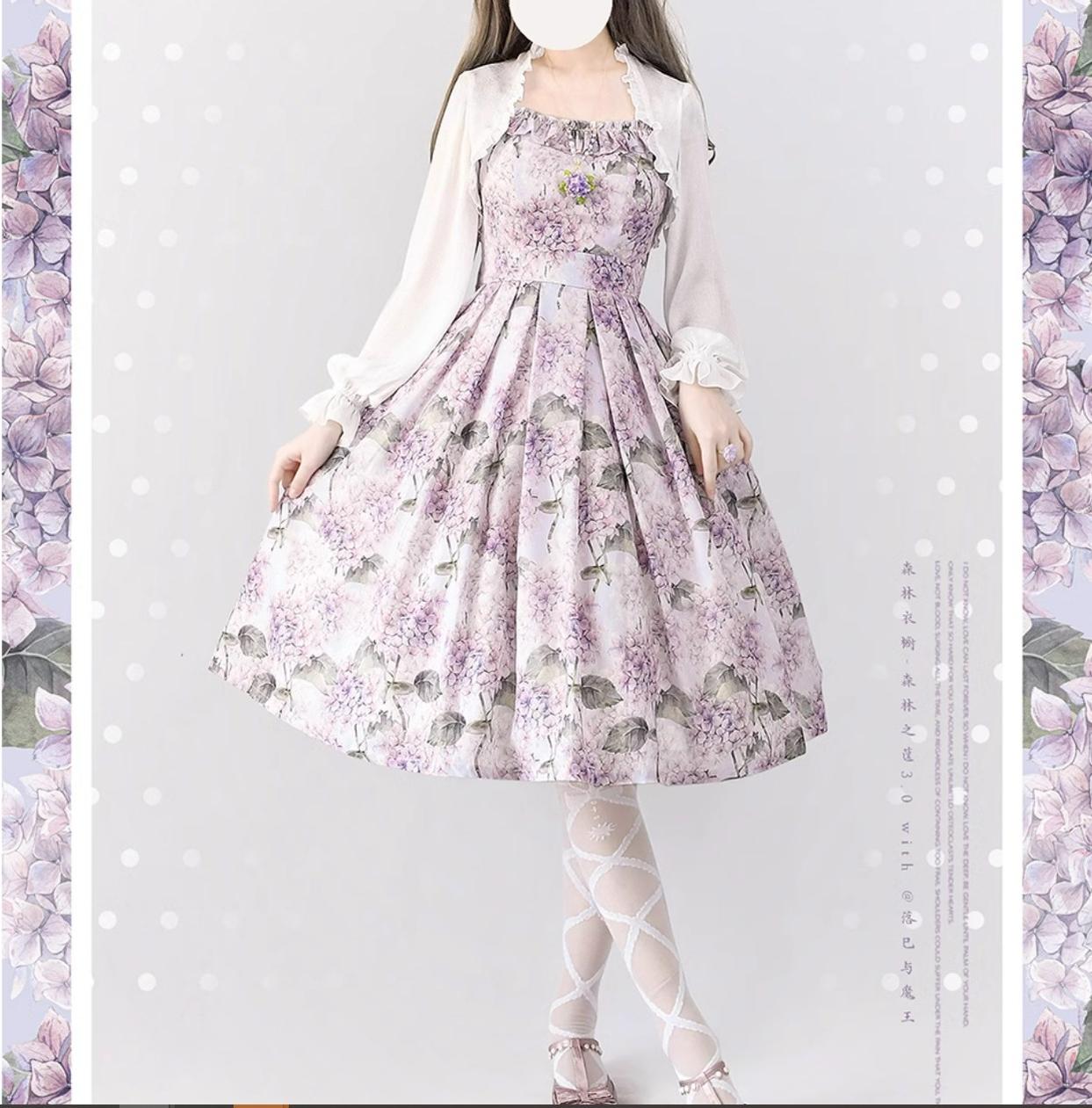 Vintage Lolita JSK Dress Summer Thin Dress