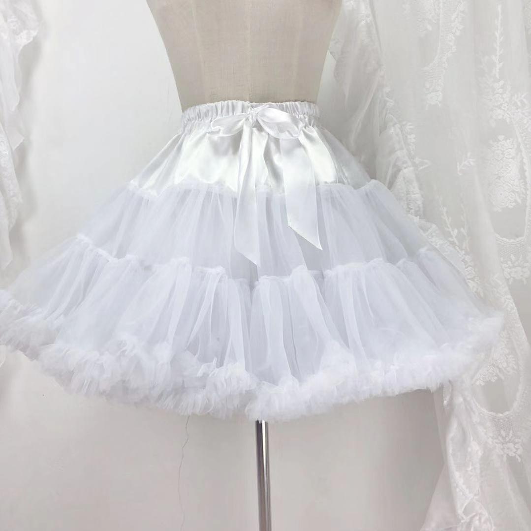 Wedding Sweet Lolita JSK Gorgeous Bridal Blouse Cloud Petticoat Only 35CM