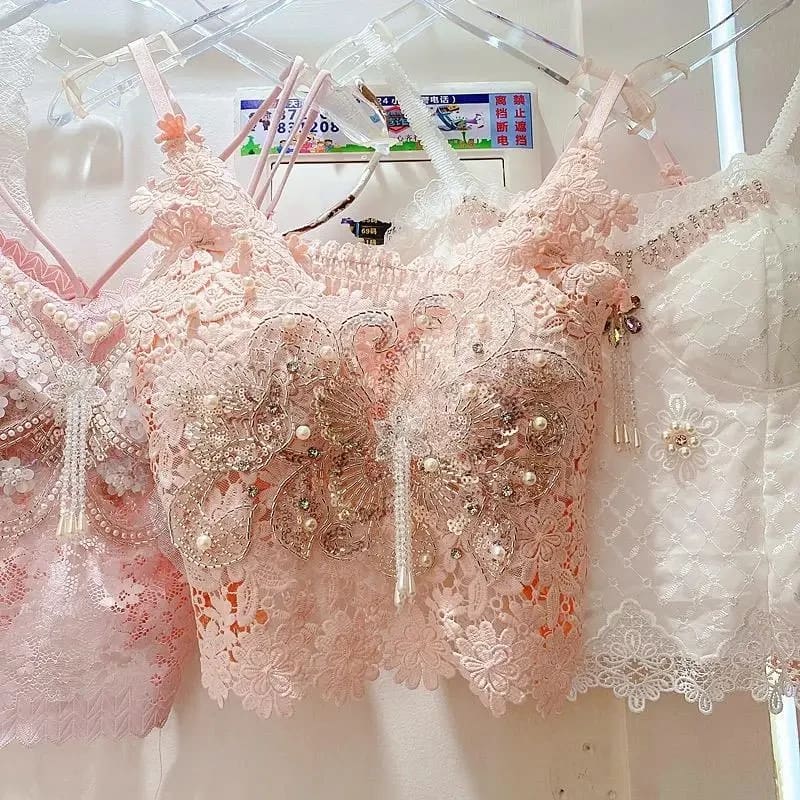 Embroidered Butterfly Camisole