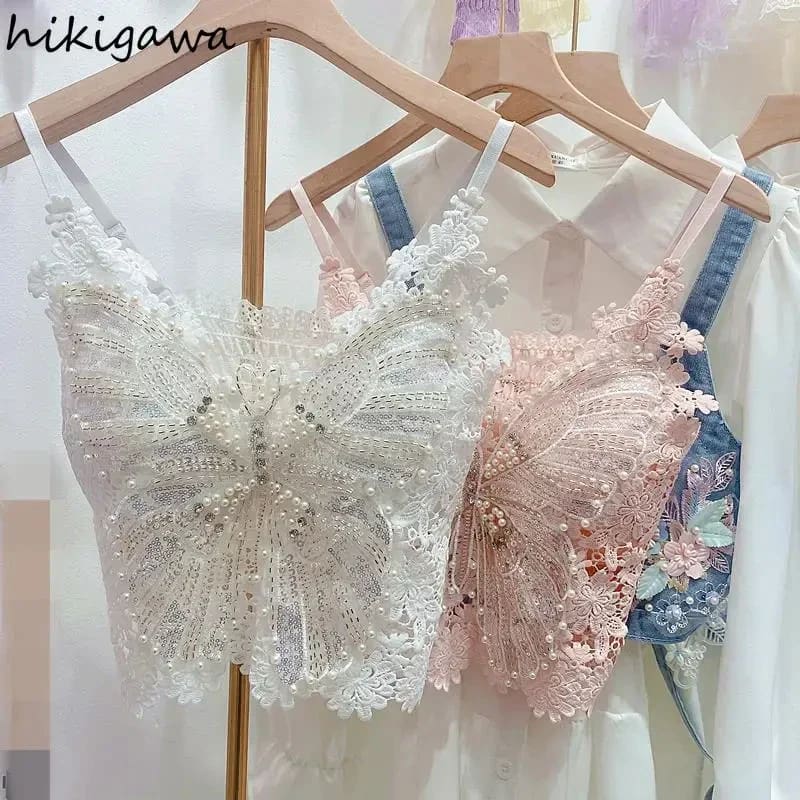 Embroidered Butterfly Camisole