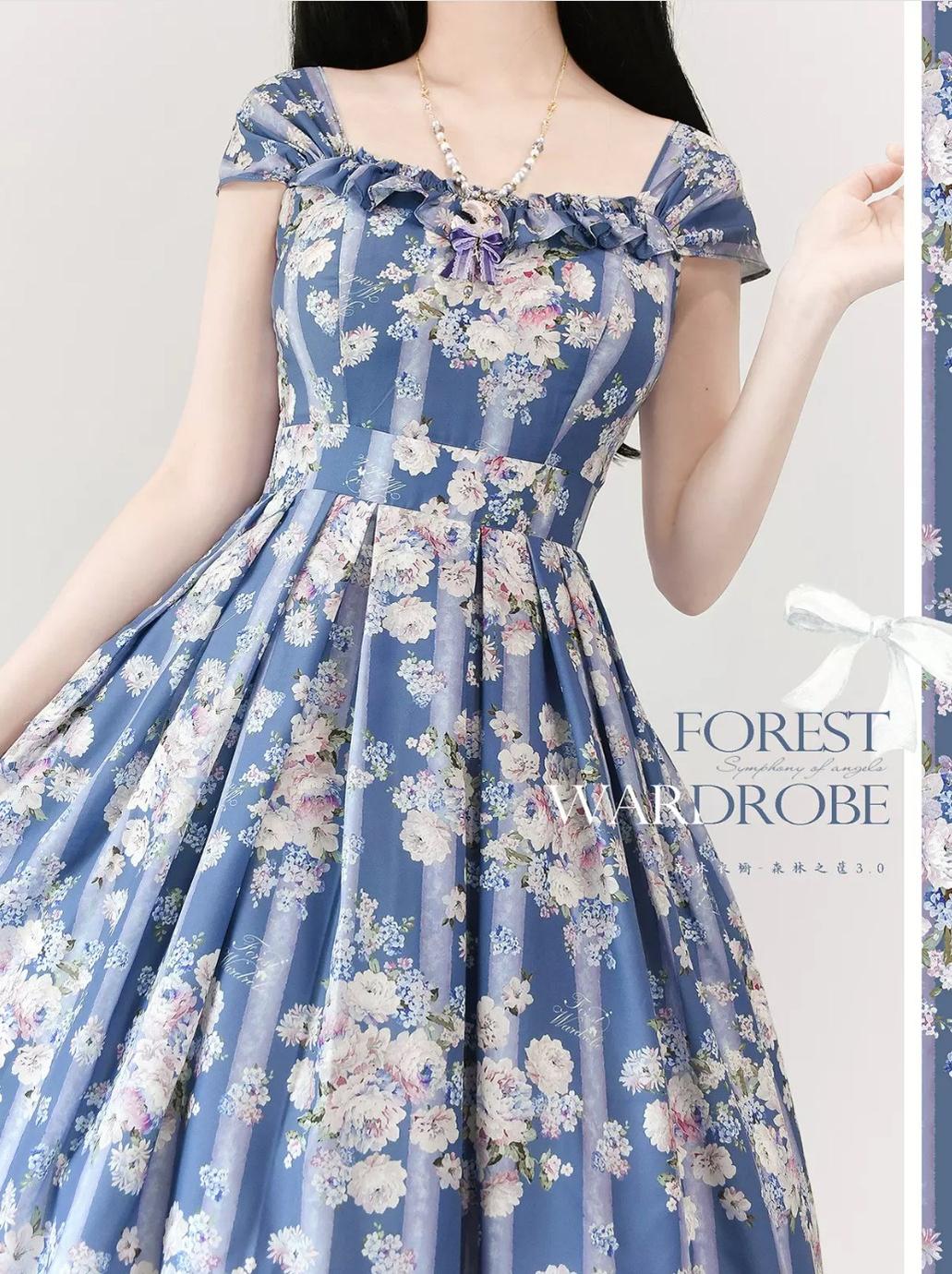 Vintage Lolita JSK Dress Summer Thin Dress